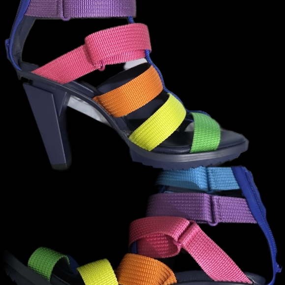 United Nude Shoes - Colorful Strappy Heeled Sandals